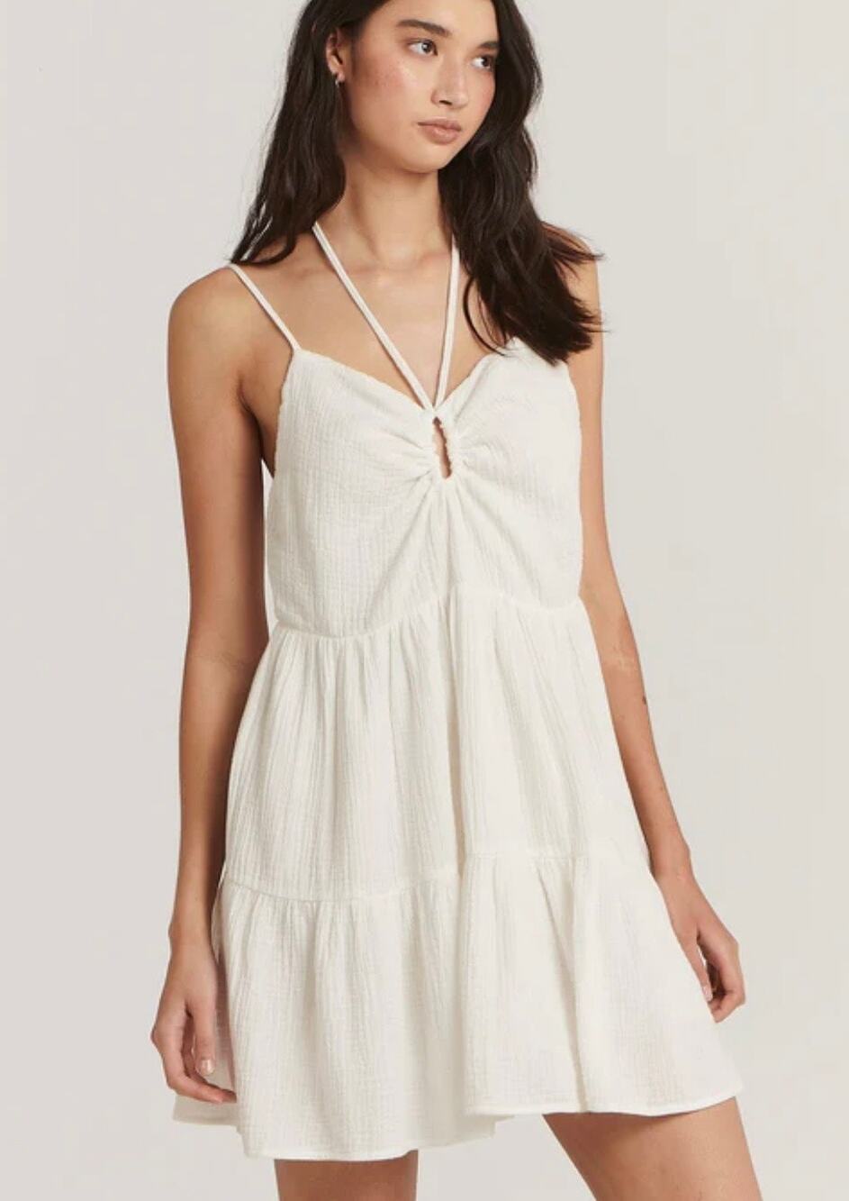 Charlie Holiday White Harlow Mini Dress